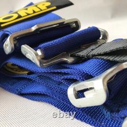Universal Blue 4 Point Camlock Quick Release Seat Belt Harness 3W for Racing