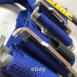 Universal Blue 4 Point Camlock Quick Release Seat Belt Harness 3W for Racing