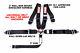 Universal Cam Lock Racing Harness Seat Belt 3 Sfi 16.1 5 Point Black