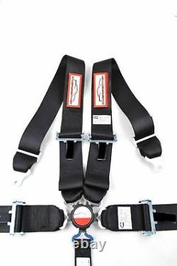 Universal Cam Lock Racing Harness Seat Belt 3 Sfi 16.1 5 Point Black