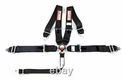 Universal Cam Lock Racing Harness Seat Belt 3 Sfi 16.1 5 Point Black