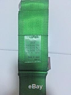 Universal Green 4 Point Camlock Quick Release Racing Car Seat Belt Harness 2.7W