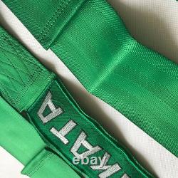 Universal Green 4 Point Camlock Quick Release Racing Seat Belt Harness FIA TKATA