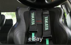 Universal New Black 4 Point Camlock Quick Release Racing Car Seat Belt Harness