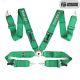 Universal New Green 4 Point Camlock Quick Release Racing Seat Belt Harness FIA3