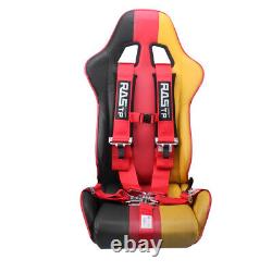 Universal Red 3 5-Point Sport Quick Release Safety Seat Belt Harness
