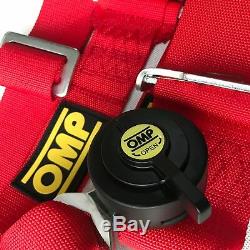 Universal Red 4 Point Camlock Quick Release Car Seat Belt Harness For OMP Racing