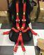 Universal Red 6 Point Camlock Quick Release Car Seat Belt Harness For OMP Racing
