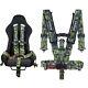Upgraded 3'' 5-point Quick Release Seat Belt Safety Harness Off Road Camouflage