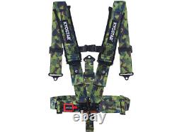 Upgraded 3'' 5-point Quick Release Seat Belt Safety Harness Off Road Camouflage