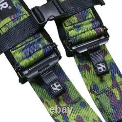 Upgraded 3'' 5-point Quick Release Seat Belt Safety Harness Off Road Camouflage