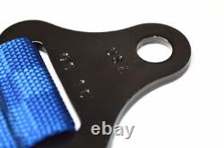 Utv Harness Seat Belt Pull Lap Belts 3 Point Bolt In Blue Checkerboard