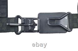 Utv Race Harness Seat Belt Floor Mount 3 Point Seat Belt Black Checkerboard