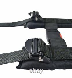 Utv Seat Belt Harness New Race 2 Harness 4 Point Black Checkerboard