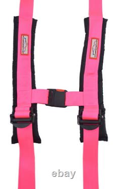Utv Seat Belt Harness New Race 2 Harness 4 Point Latch Type Hot Pink
