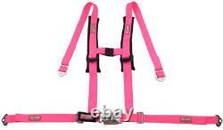 Utv Seat Belt Harness New Race 2 Harness 4 Point Latch Type Hot Pink