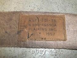 Vintage 1957 Aviation -Jet- Air Force Pilot Race Car BELT Harness
