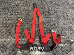 WILLANS Willans 4-point seat belt racing harness, red / T9-991 WILLANS Willans 4-point seat belt racing harness, red / T9-991