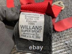 WILLANS Willans 4-point seat belt racing harness, red / T9-991 WILLANS Willans 4-point seat belt racing harness, red / T9-991