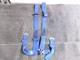 WILLNAS 4-point seat belt harness cam lock turn back 3-inch blue-based / S11-700