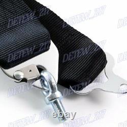 X1 Black 4 Point Camlock Quick Release Car Seat Belt Harness Racing Universal 3