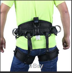 XINDA Climbing Harness Black Lightweight Seat Rescue Safety Bust Belt