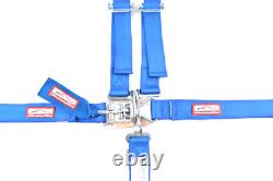 Youth Racing Harness Sfi 16.1 5 Point Latch & Link Seat Belt Blue